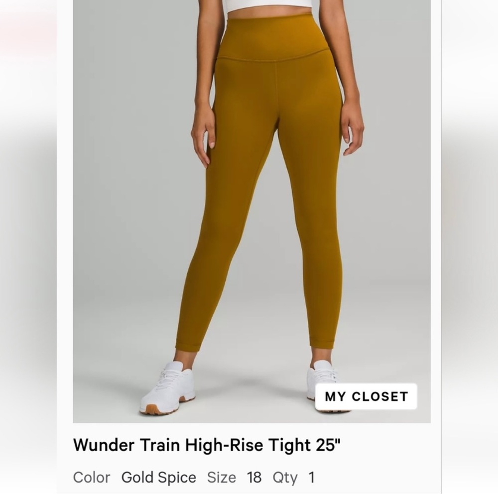 New with tags Lululemon 25” Wunder Train Leggings